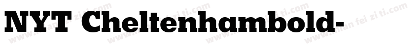 NYT Cheltenhambold字体转换